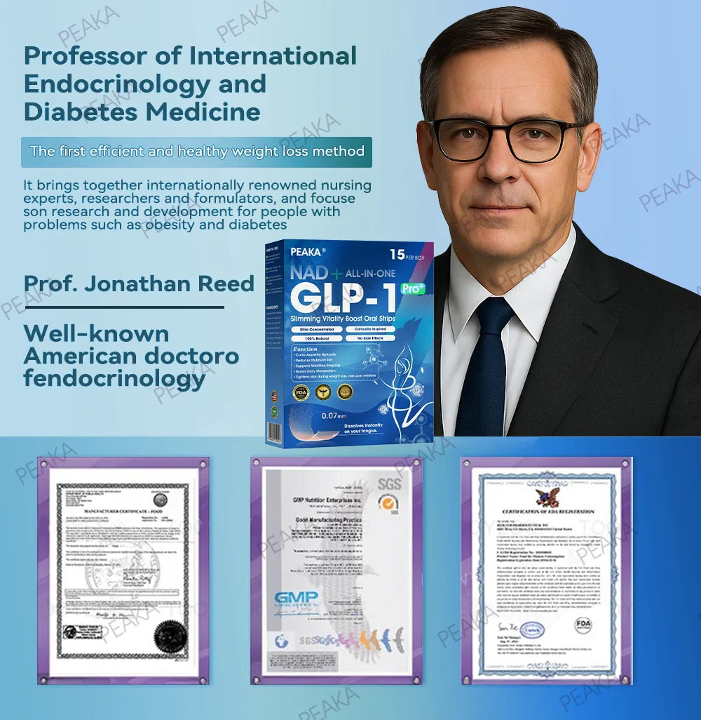 【Last Day Promotion 80% OFF🥇】PEAKA® GLP‑1 Seven-in-One Slimming Vitality Boost Oral Strips 👩⚕️ TGA-Certified | 1 Strip Daily | Visible Results in 7 Days ✅ Supports Weight Loss, Heart Health, Blood Sugar, Sleep & Joint Mobility