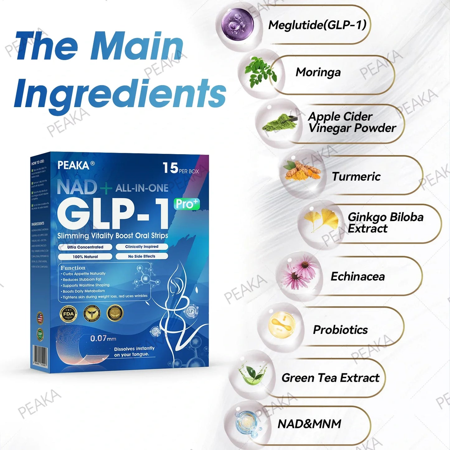 【Last Day Promotion 80% OFF🥇】PEAKA® GLP‑1 Seven-in-One Slimming Vitality Boost Oral Strips 👩⚕️ TGA-Certified | 1 Strip Daily | Visible Results in 7 Days ✅ Supports Weight Loss, Heart Health, Blood Sugar, Sleep & Joint Mobility